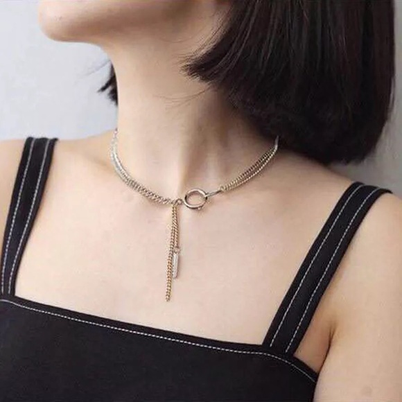 Two tones necklace - Picture 3 of 3